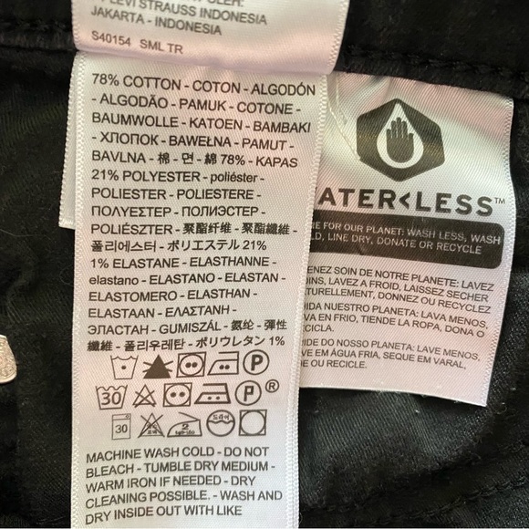 Levi Strauss & Co black shaping bootcut jeans size 28 - Picture 10 of 11